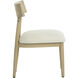 Florian Light Oak / Geralt Linen Dining Chair